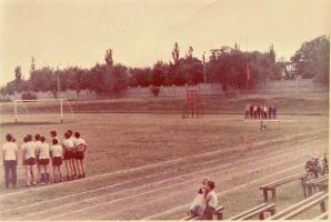 Вольнянский стадион в середине 80-х годов